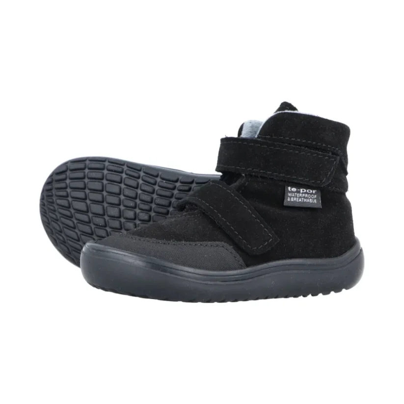 Jonap barefoot Jerry zima černá SLIM - vlna