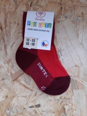 socks SURTEX AEROBIC - 70 % MERINO - red