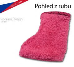 Children's slippers boots ROCKINO pink