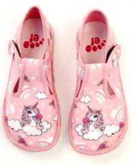 bačkory Ef barefoot 395 Pink Unicorn