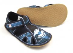 bačkory Ef barefoot 386 Black Bat