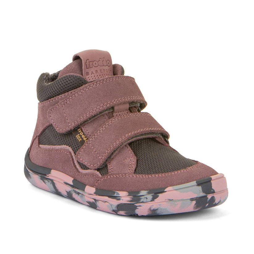 Froddo barefoot kotníkové G3110262-4 grey/pink s membránou