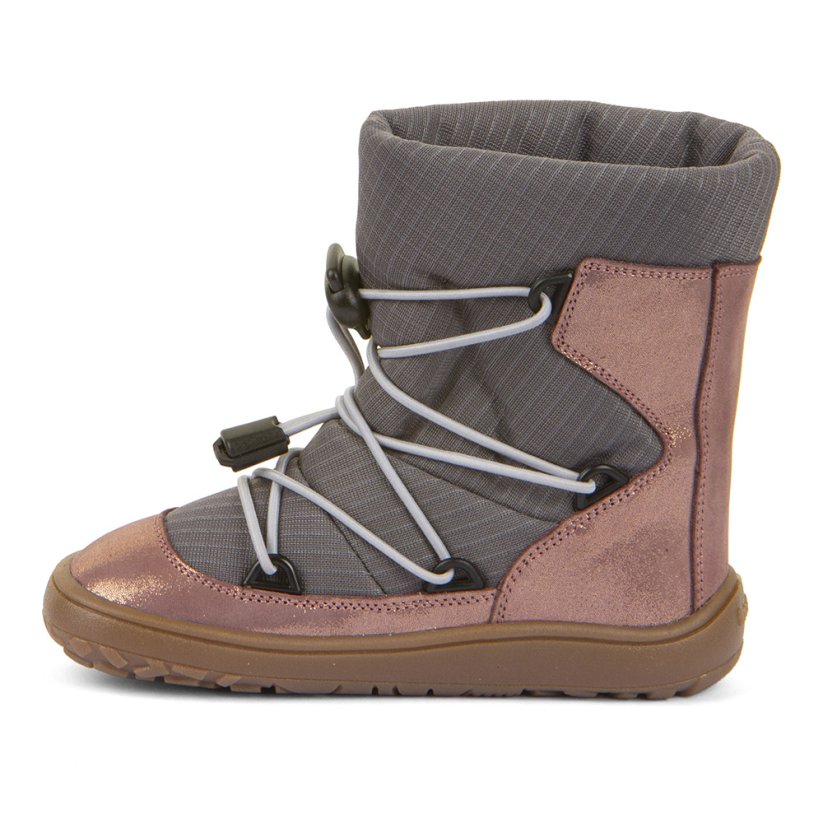 Froddo winter barefoot boots G3160251-11 pink shine with membrane