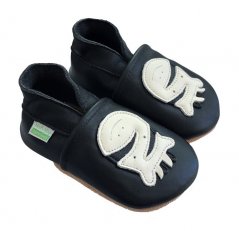 Hopi Hop Barefoot slippers Zebra black-white