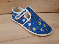 bačkory Jonap barefoot - modré míče
