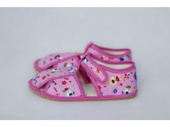Baby Bare Shoes Slippers Pink Teddy
