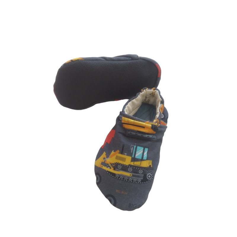 Cotton barefoot slippers with non slip sole