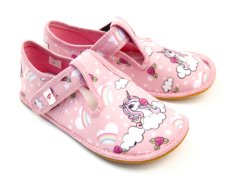 bačkory Ef barefoot 395 Pink Unicorn