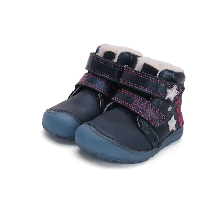 D.D. STEP barefoot zimný W073-42766 royal blue