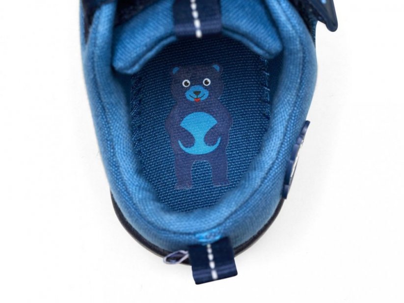 Affenzahn Sneaker Cotton Happy Bear modré